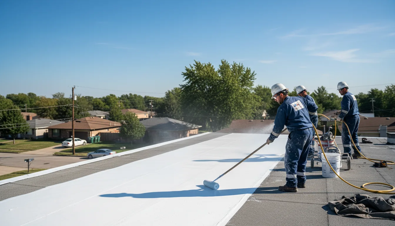 Commercial roof coating in Calais, VT near me